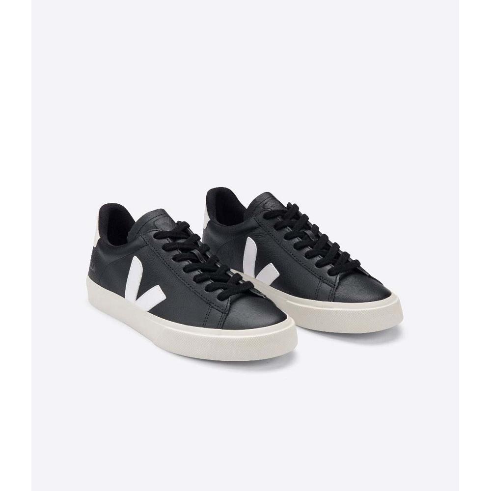 Veja CAMPO CHROMEFREE Low Tops Sneakers Panske Black/White | SK 294TCE